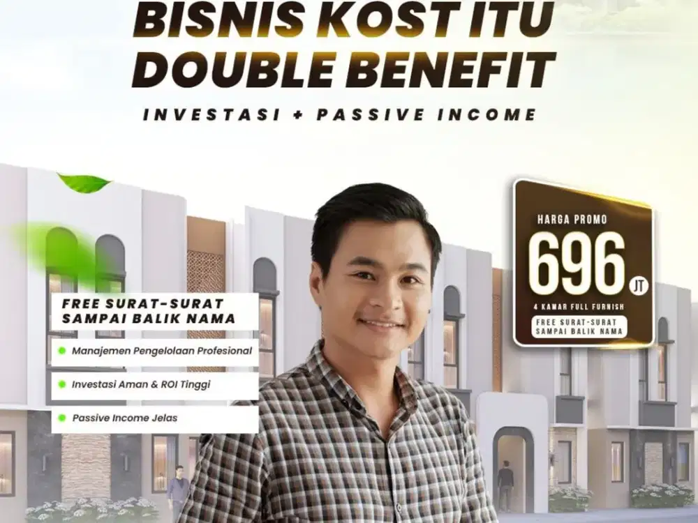 Bisnis Kost Double Benefit Investasi dan Pasif Income
