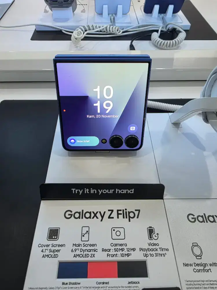 BELI SAMSUNG ZFLIP7 GRATIS SAMSUNG FIT3 + TRAVEL ADAPTER 25WATT