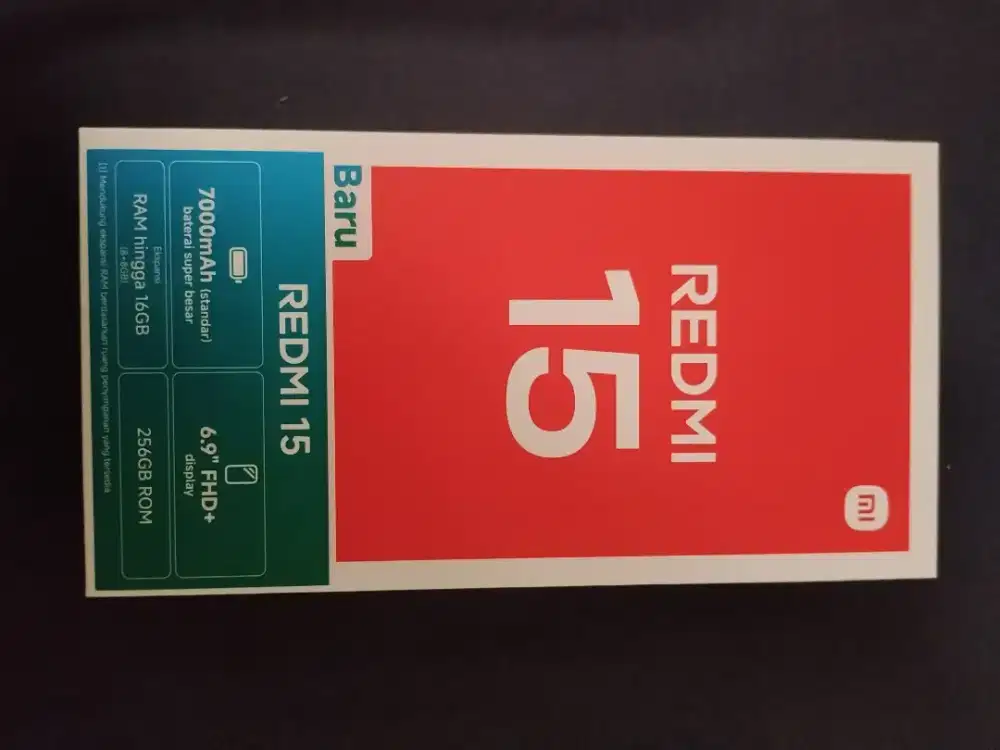 Xiaomi Redmi 15 8/256gb baru 1 hari.