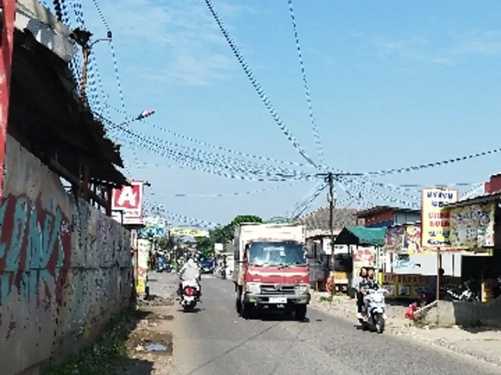 dijual cepat tanah komersil jl raya Binong Curug