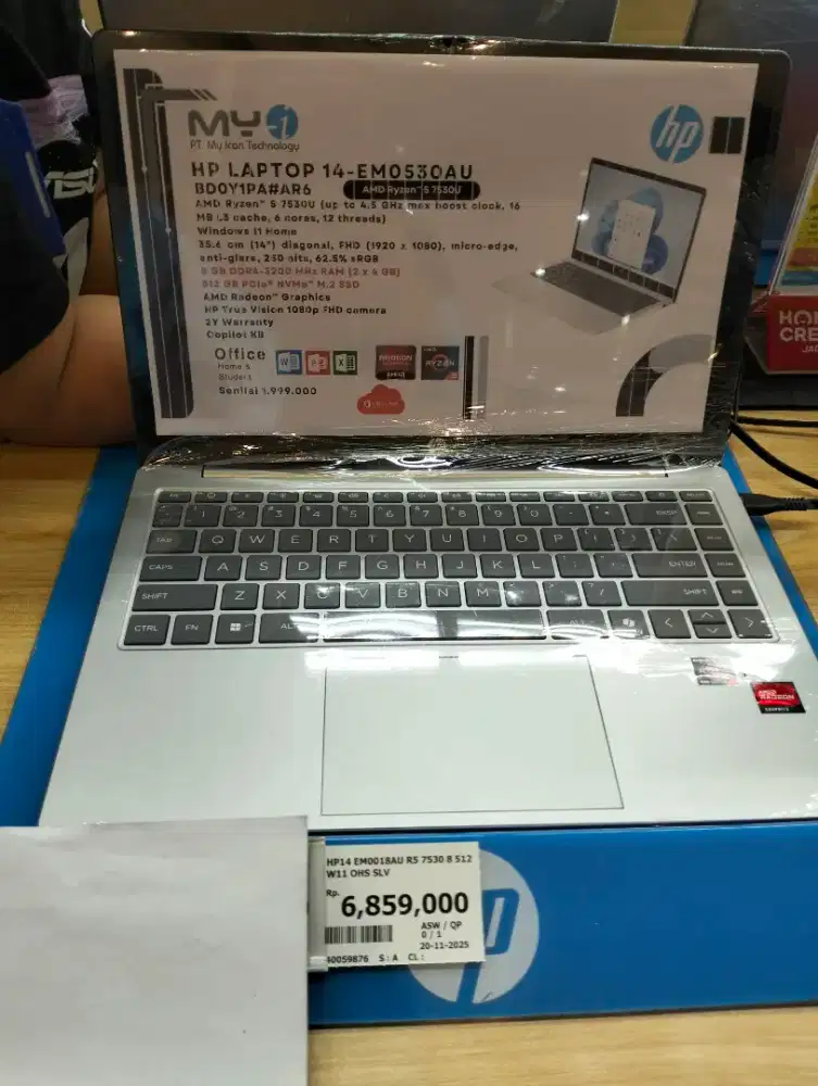 Laptop HP 14-EMO53OAU AMD Ryzen 5 W11 OHS SLV