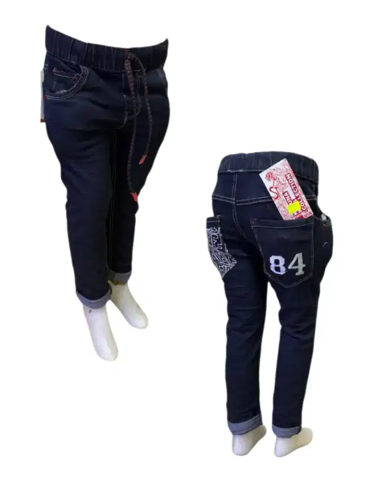 Celana panjang jenas strit anak laki laki umur 5 sampai 12 tahun