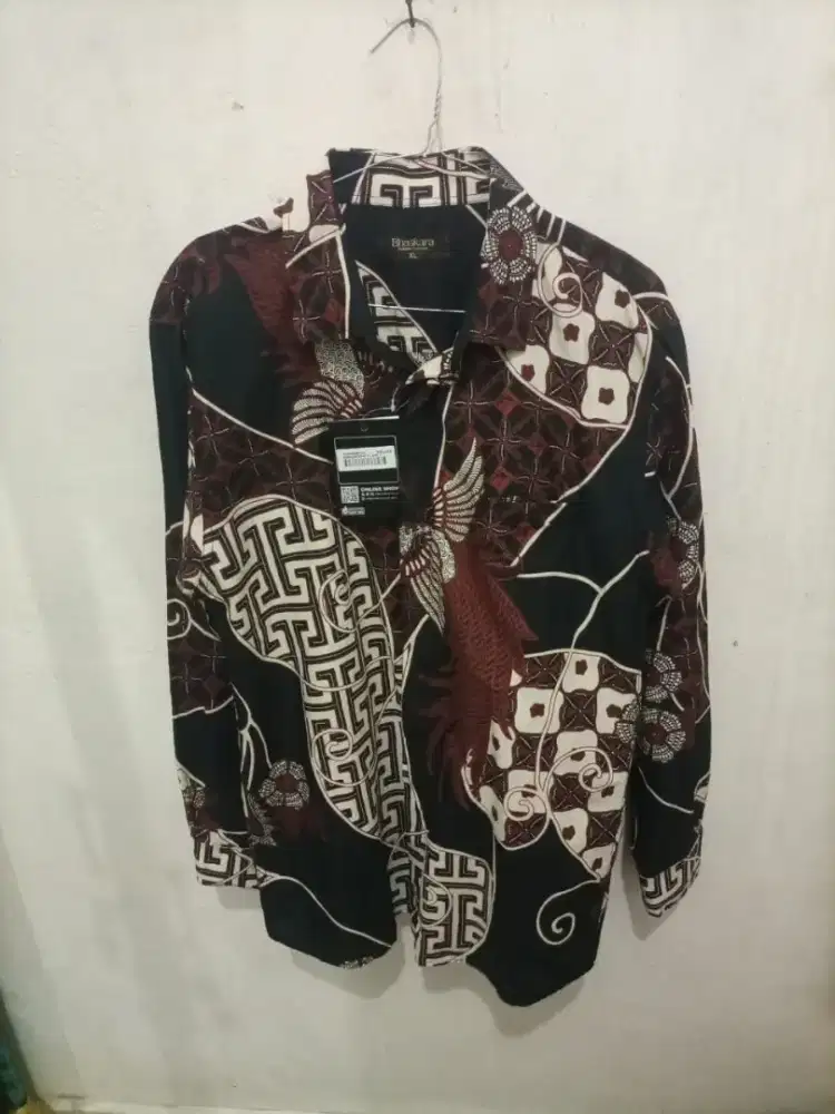 Baju batik Bhaskara eger coklat hitam