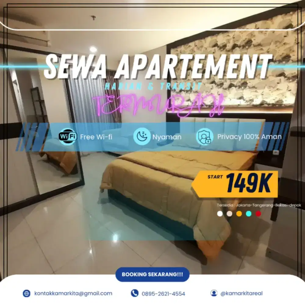 Sewa apartemen GRAND CENTER POINT Bekasi Harian/Transit Termurah