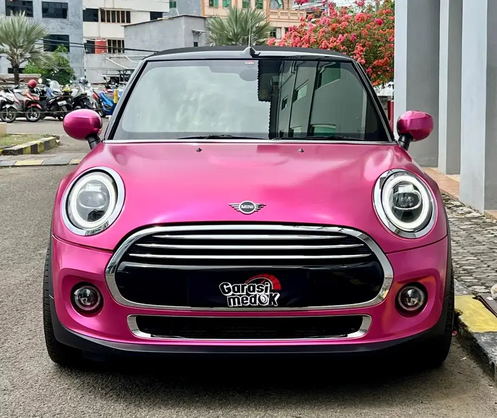 Mini Cooper Convertible 2020 Antik Low Km Murah Bekas Pink Silver Top