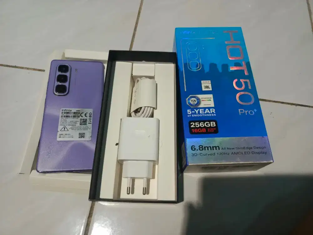 Infinix hot 50 pro plus ram 8/256 gb second fullset ori