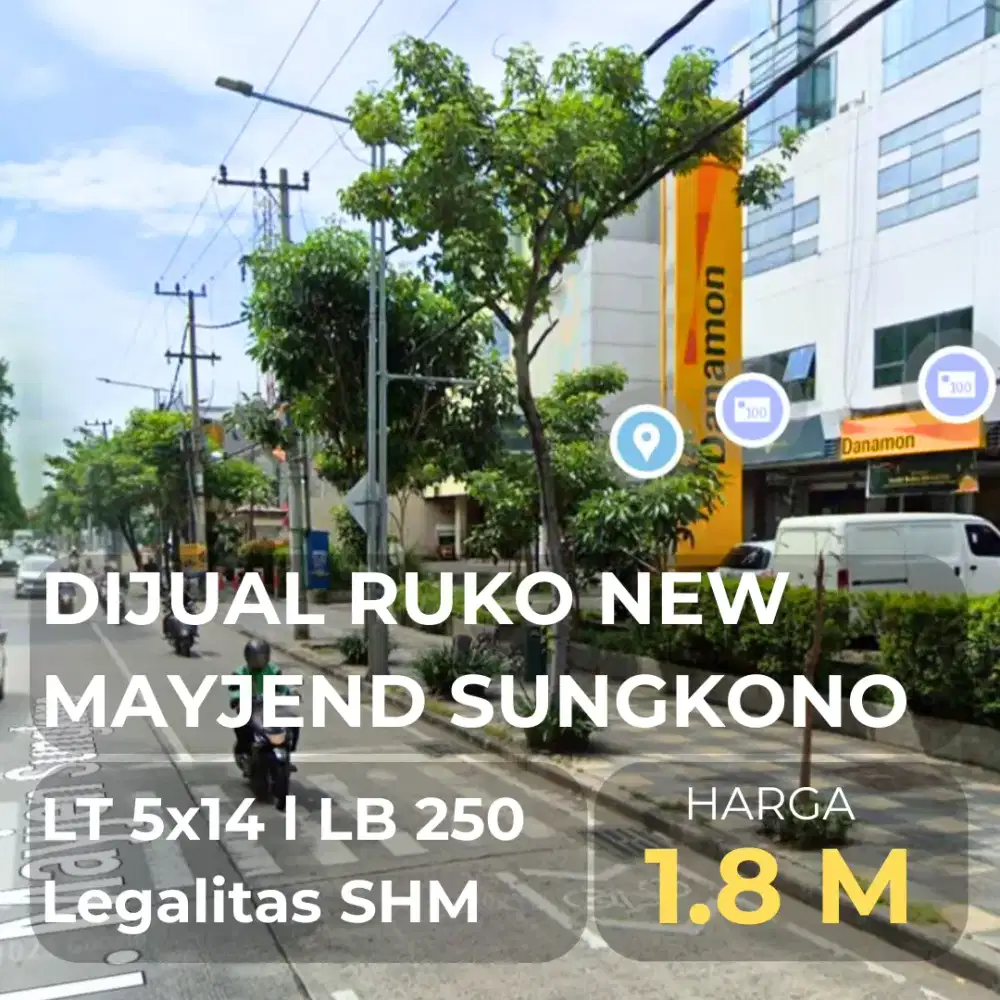 DIJUAL RUKO NEW MAYJEND SUNGKONO SURABAYA