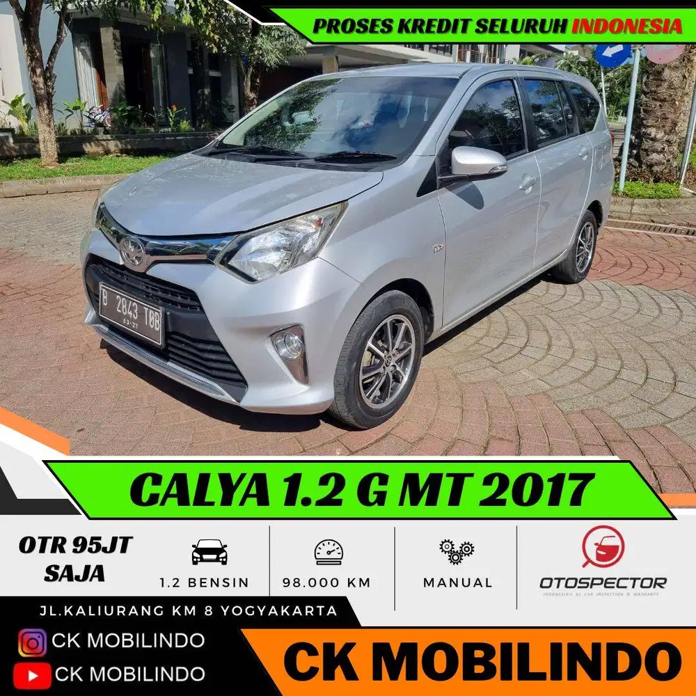 (Dp5jt) Toyota Calya G Manual 2017 ORISINIL Kredit Murah