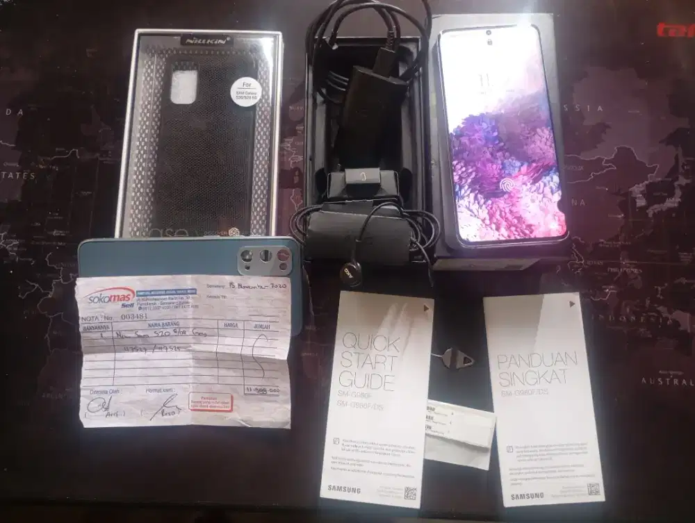 Dijual santuy Samsung s20 grey 8/128GB