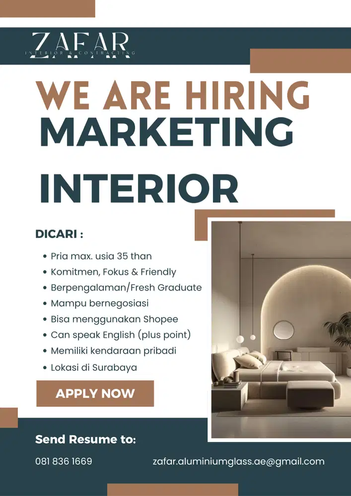MARKETING INTERIOR & KONTRAKTOR