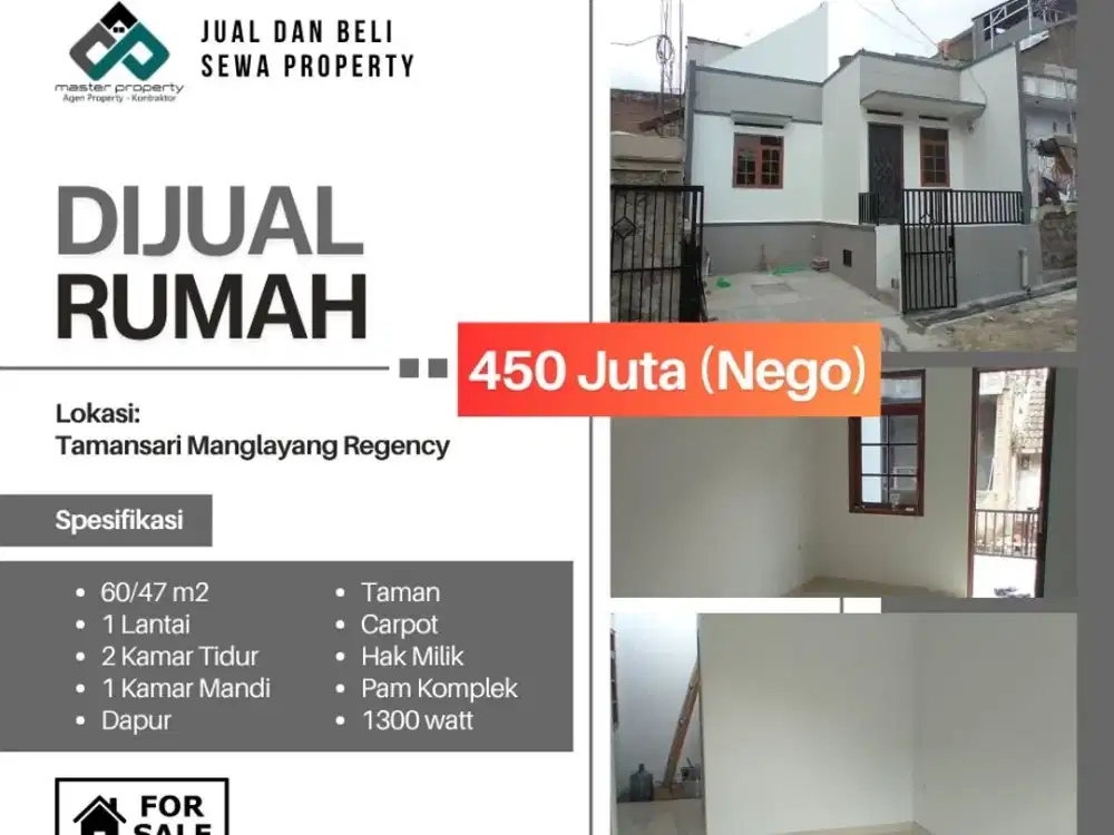 Rumah minimalis 400 jutaan di Manglayang Regency Cileunyi Bandung