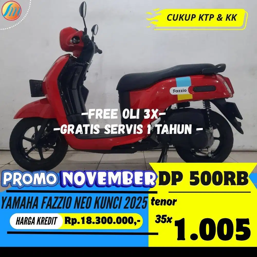 DP 500RIBU ANGSURAN SANGAT RINGAN YAMAHA FAZZIO NEO KUNCI 2025 SEKEN