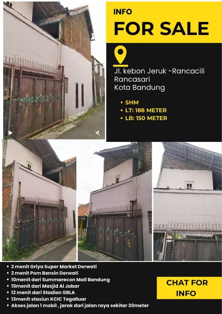 Rumah Bandung LT188 – Dekat Summarecon, Tol149, Al Jabbar & KCIC | SHM