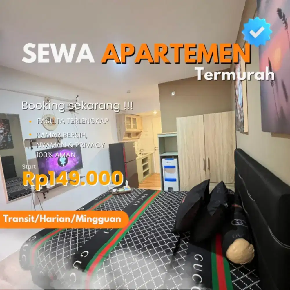Sewa apartemen Jakarta SENTRA TIMUR Pulogebang Harian/Transit Termurah