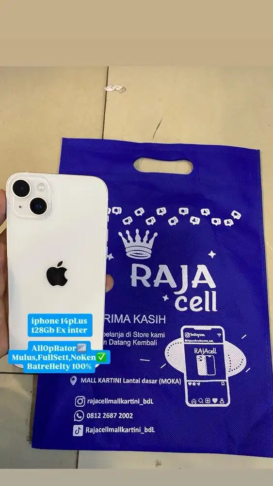 iPhone 14plus internal 128Gb Ex inter