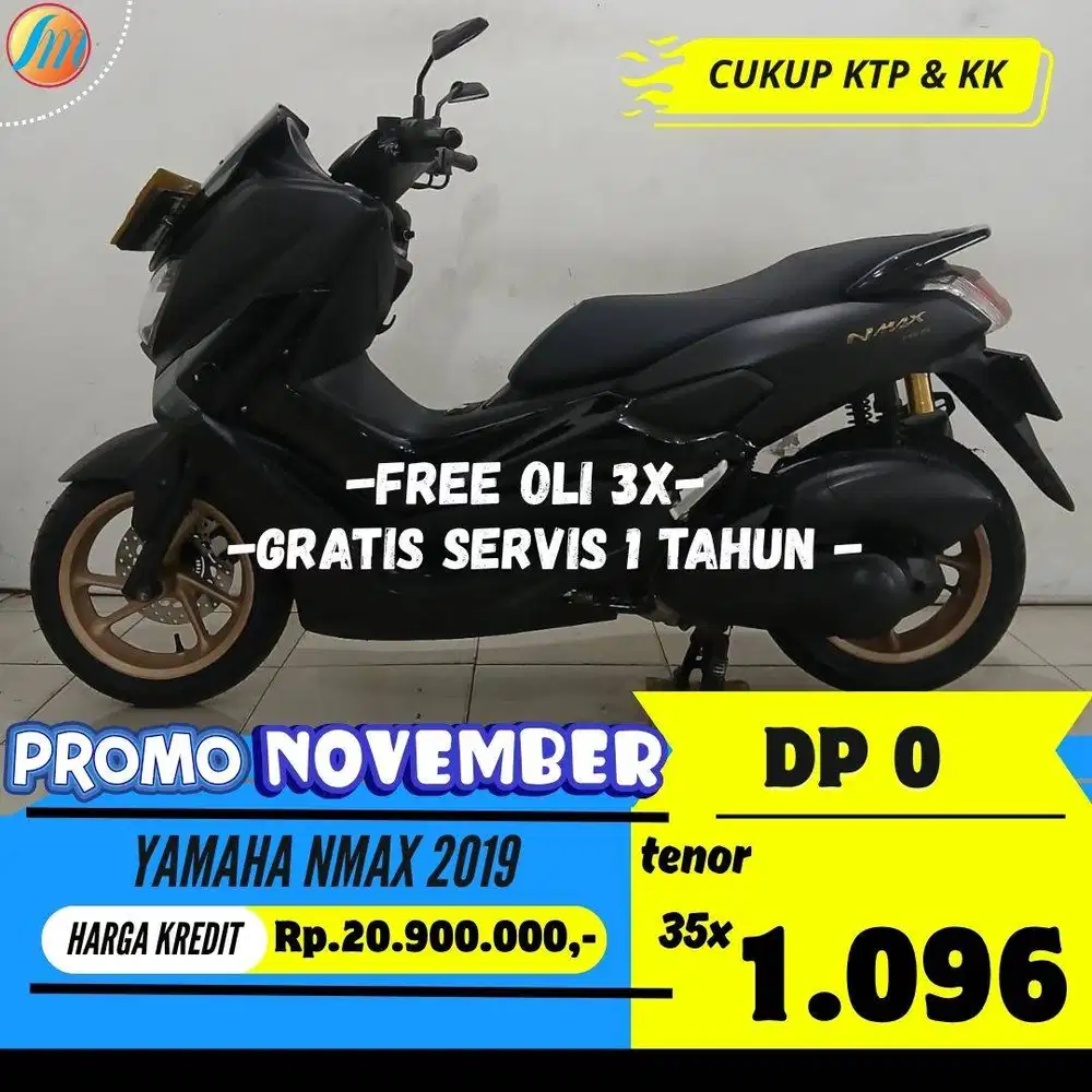 YAMAHA NMAX 2019 KREDIT BISA TANPA DP ANGSURAN SANGAT RINGAN PAJAK ON