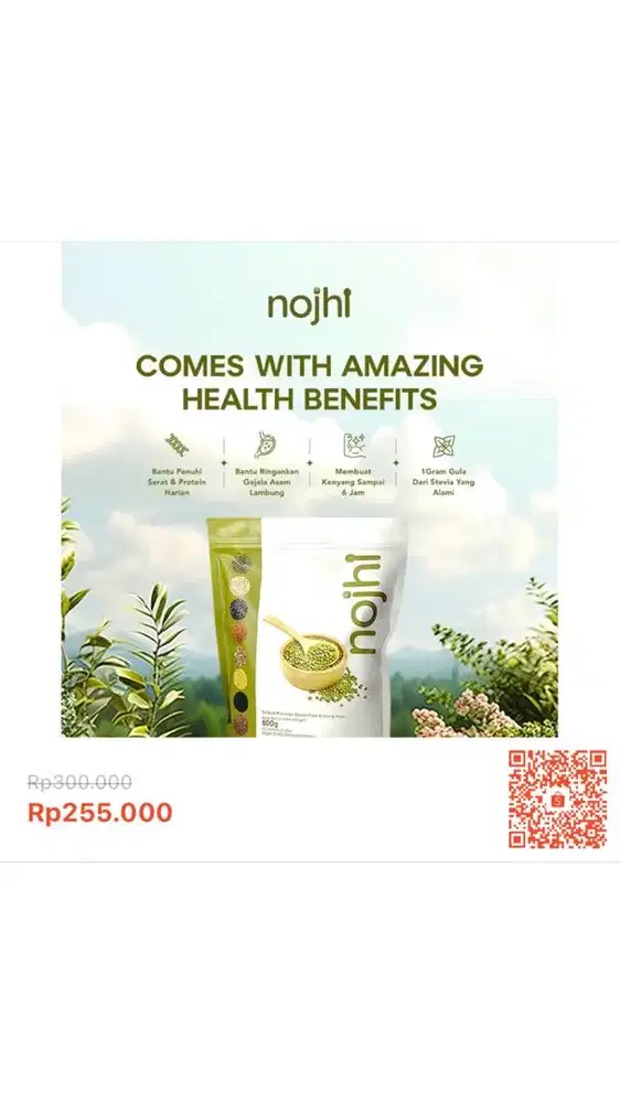 Nojhi meal replacement kacang original