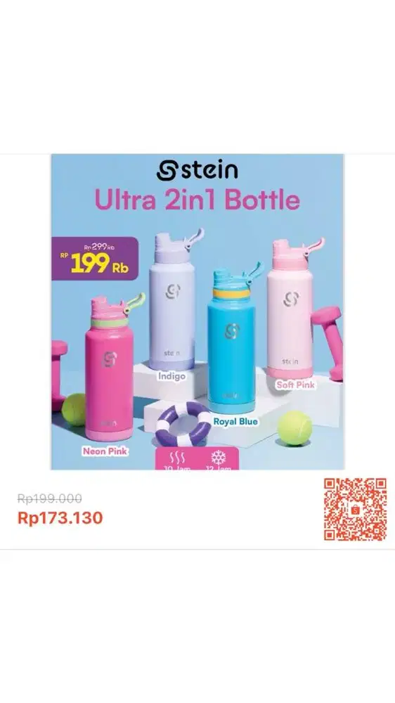 Stein ultra 2in1 bottle (4 colors)