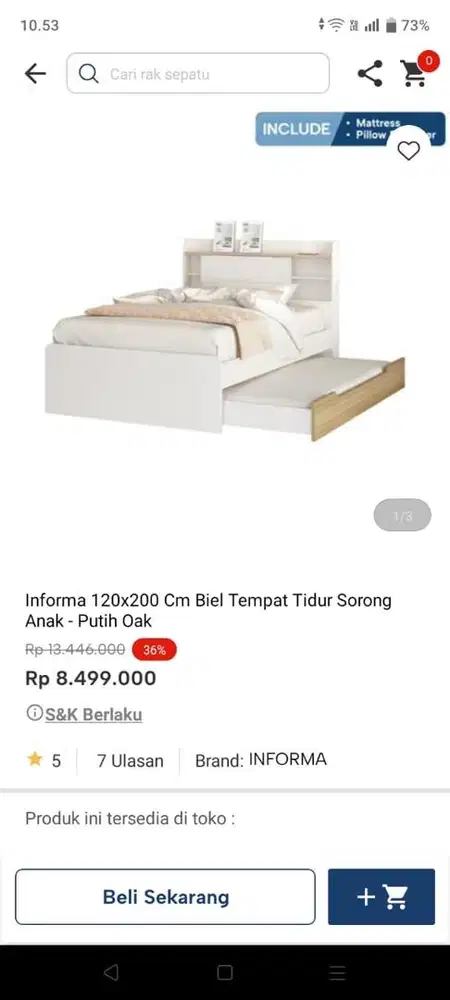 Kasur Atas Bawah Informa