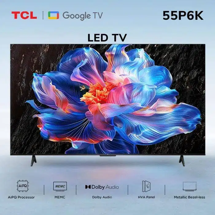 LED TCL 55 INCH 4K HDR GOOGLE TV - 55P6K FREE BRACKET