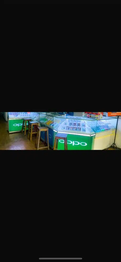 Etalase hp model susun harga per biji