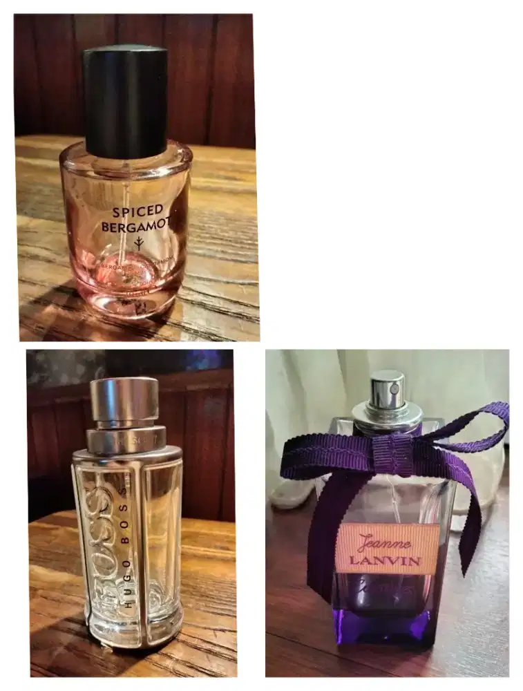 3 botol parfum ori kosong