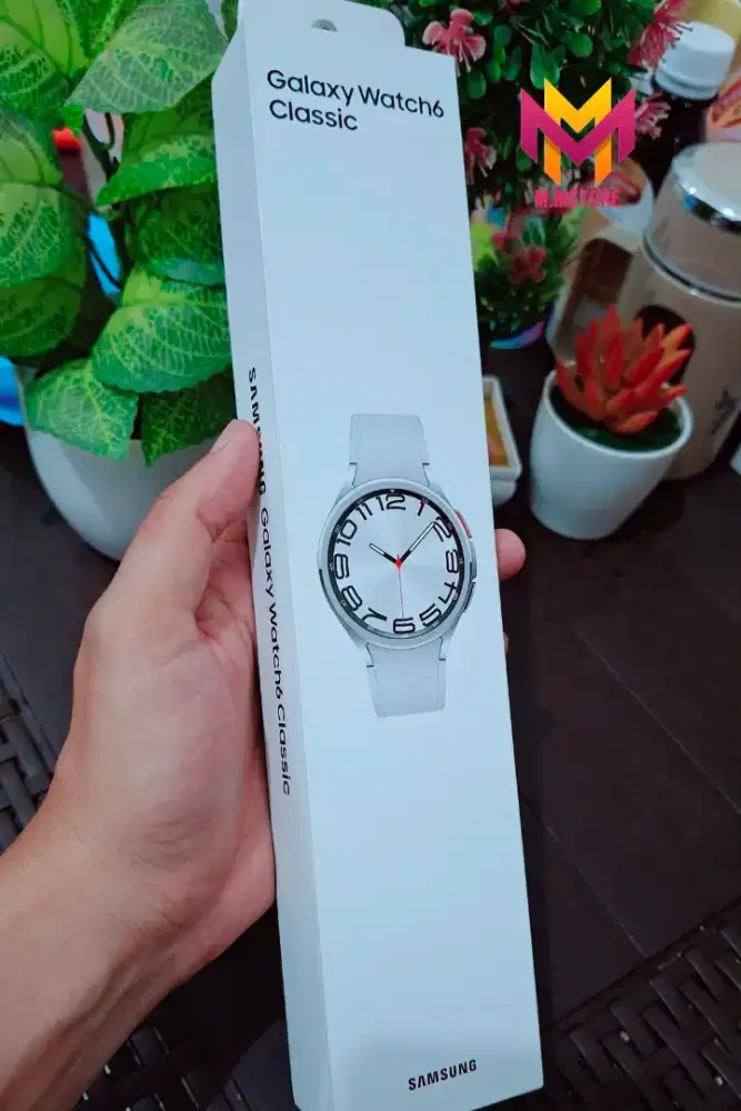 SEGEL BARU Samsung Galaxy Watch 6 Classic 47mm White Silver smartwatch