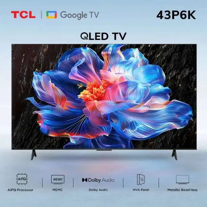 LED TCL 43 INCH 4K HDR GOOGLE TV - 43P6K FREE BRACKET