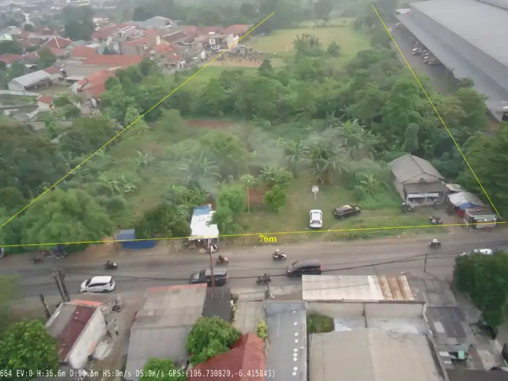 Tanah Stategis 2,9 Ha di Permata Parung, cocok untuk pergudangan, cluster, investasi , parung, bogor