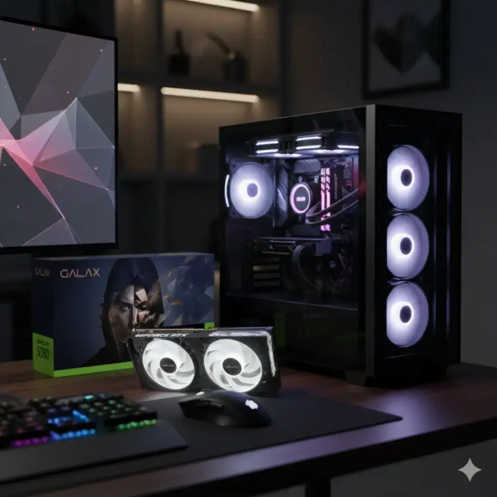 VGA Card Galax RTX 5060 1-Click OC 8GB Hitam Garansi Resmi