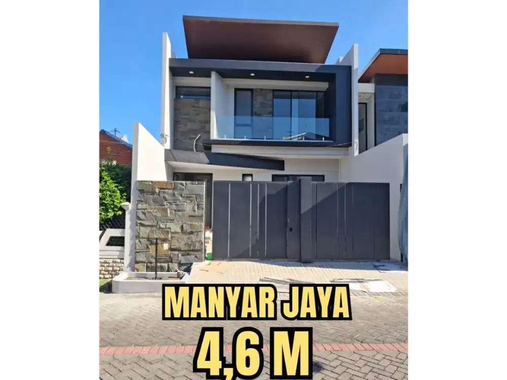 ‼️HANYA 1 UNIT‼️BARU GRESSS RUMAH MANYAR JAYA KLAMPIS NGINDEN DHARMAHUSADA MEWAH MODERN MINIMALIS 2 LANTAI