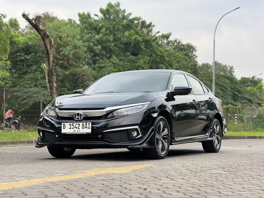[TDP 10jt] Civic Turbo 1.5 Sedan ES Matic AT 2020 Hitam / Black M