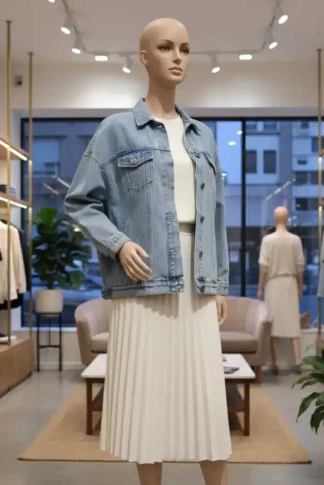 Jacket Denim Wanita OverSize