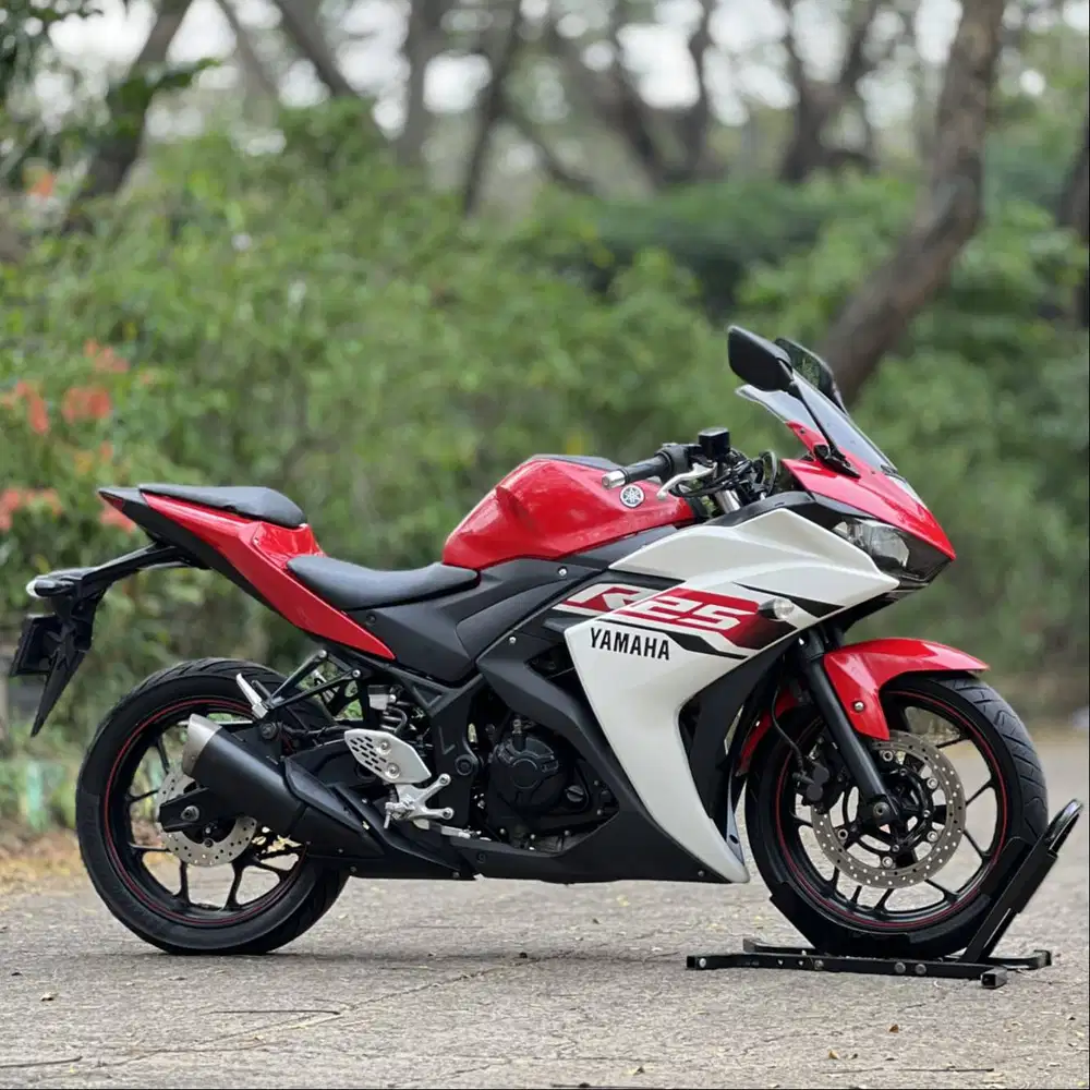 YAMAHA R25 V1 MERAH PUTIH 2015 KM LOW PAJAK PANJANG SUPERB