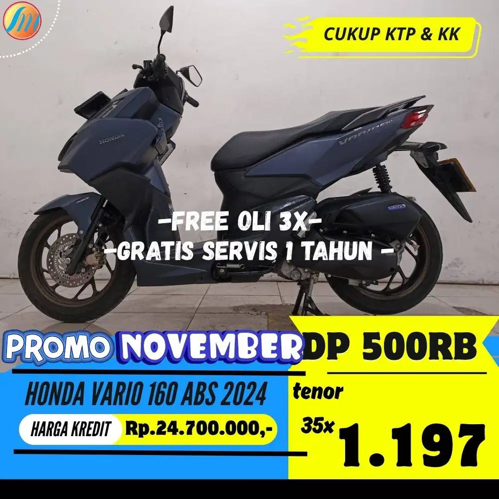 HONDA VARIO 160 ABS 2024 KREDIT DP 500RB ANGSURAN SANGAT TERJANGKAU