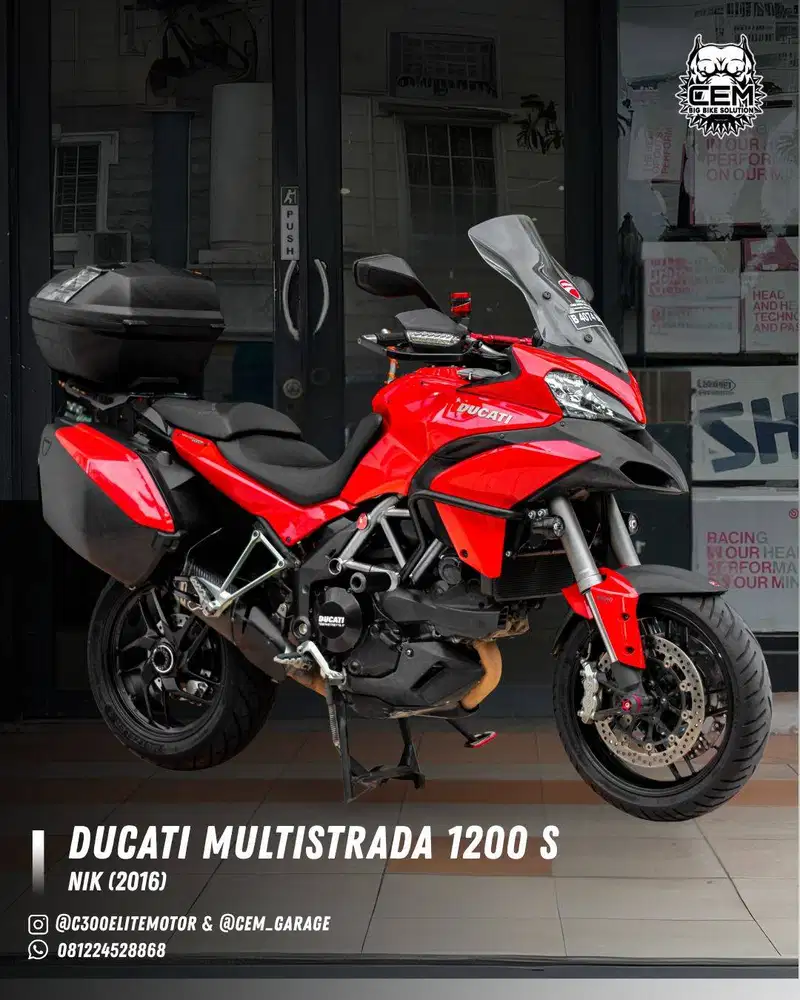 DUCATI MULTISTRADA 1200 SKYHOOK NIK 2016 HEDON SIAP TOURING VERSYS1000