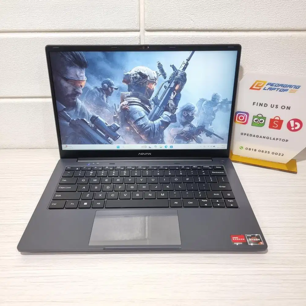 Laptop Advan Soulmate Plus AMD RYZEN 5-3500U 8GB/256GB Fullset