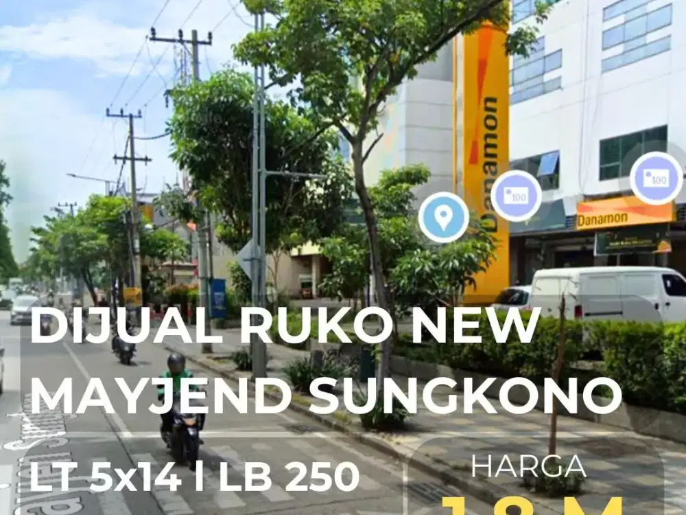 RUKO NEW MAYJEND SUNGKONO SURABAYA STRATEGIS