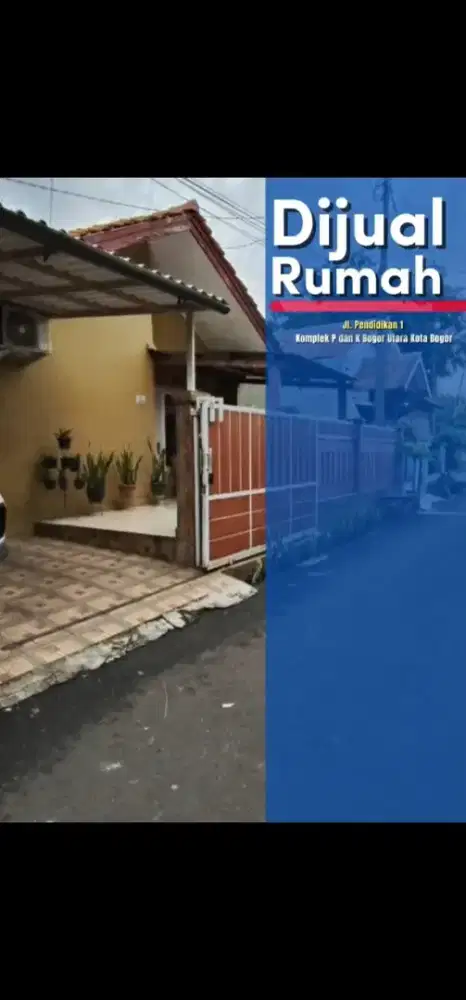 Rumah Kota Bogor (Dekat akses Tol BORR Kedung Halang)