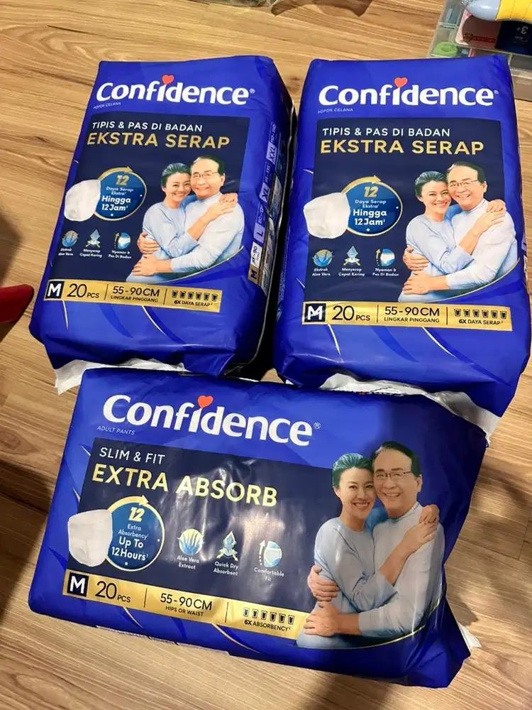 Confidence extra serap 3 pack (pampers dewasa)