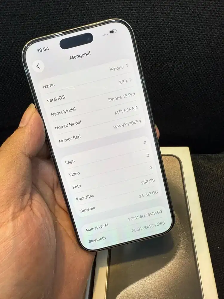 Iphone 15 pro 256 ex garansi resmi