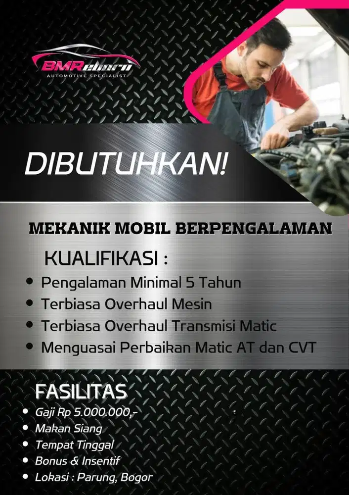MEKANIK MOBIL BERPENGALAMAN
