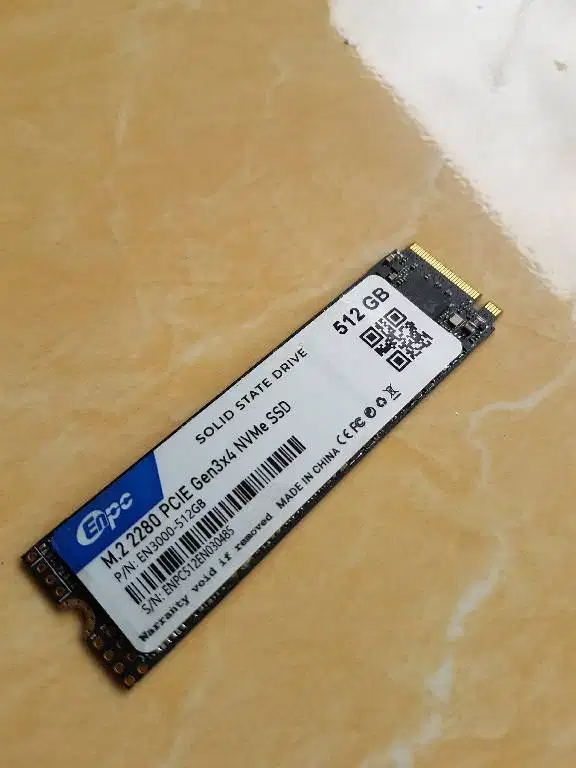 Nvme SSD 512gb ENPC pcie gen 3.0 sehat