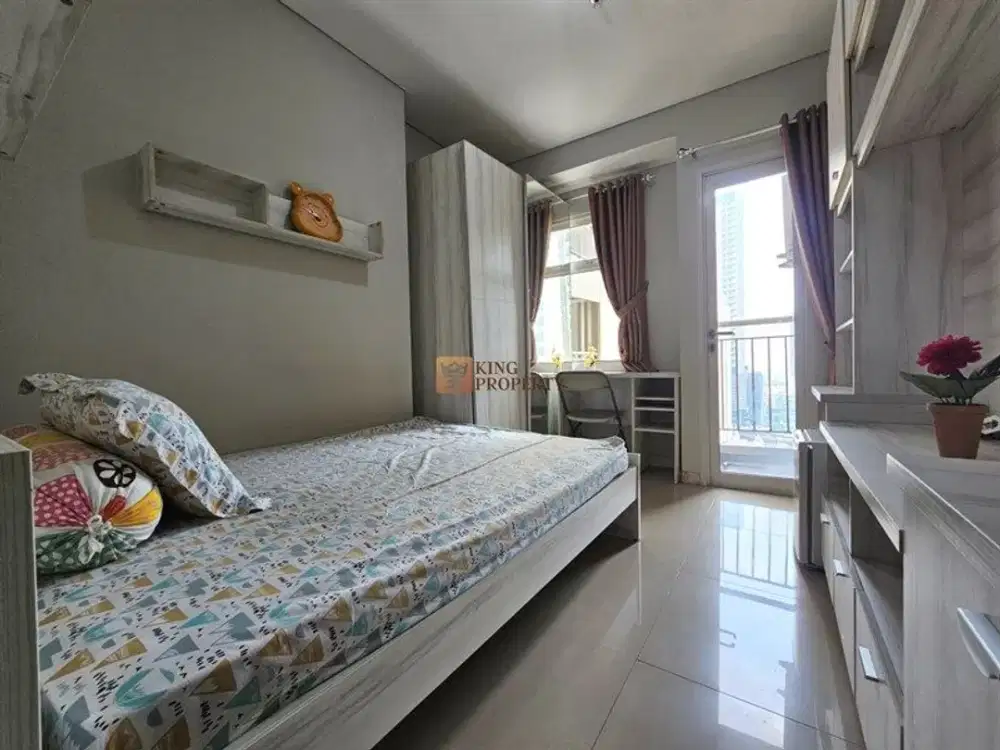 Dekat Untar, Trisakti & Binus, Disewakan Studio Madison Park Furnish Cozy Siap Huni, View City, Jalan kaki ke Mall Central Park.