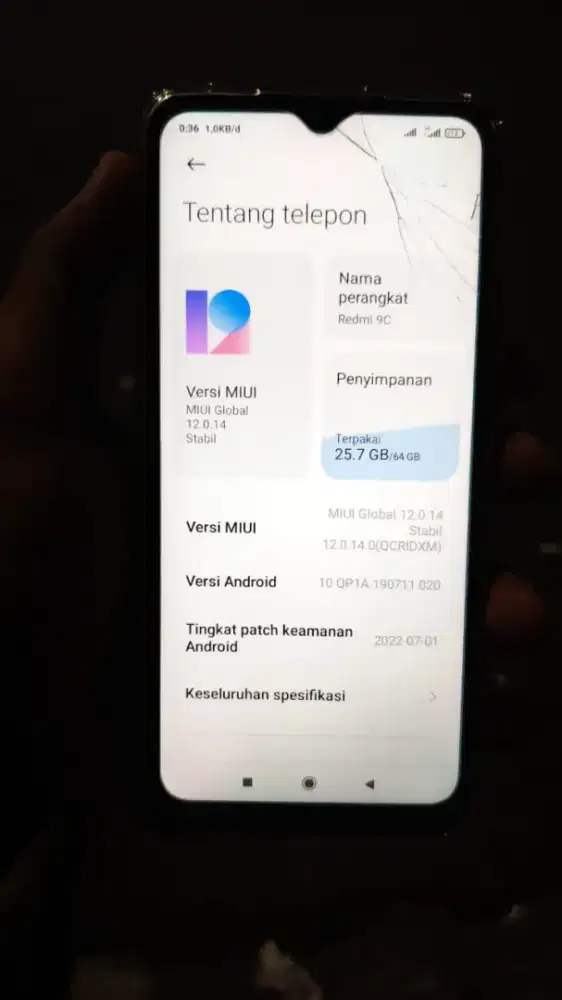 HANDPHONE XIAOMI REDMI 9C RAM 4/64