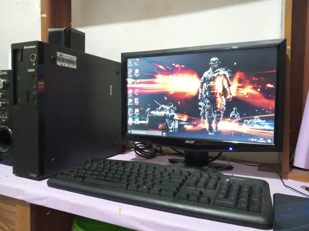 Pc gaming roblox (intel core i5 gen4..ram 8gb..monitor 19inch ) lenovo