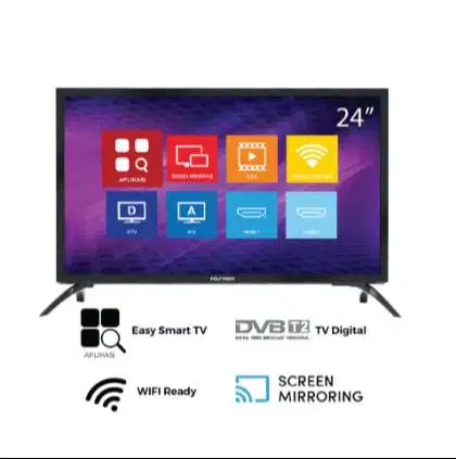 LED POLYTRON SMART LITE DIGITAL TV 24 INCH PLD 24 CV 1869 FREE BRACKET