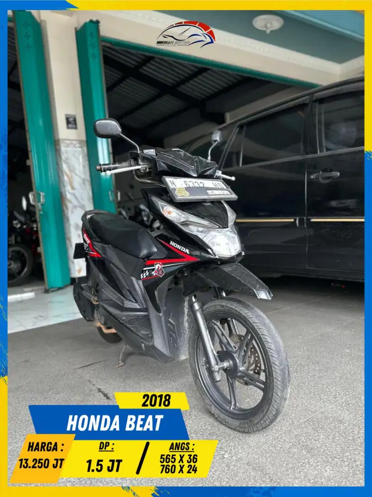 HONDA BEAT 2018 MURAH CIAMIK MASZEEHH HIKMAH MOTOR KEPUH MALANG