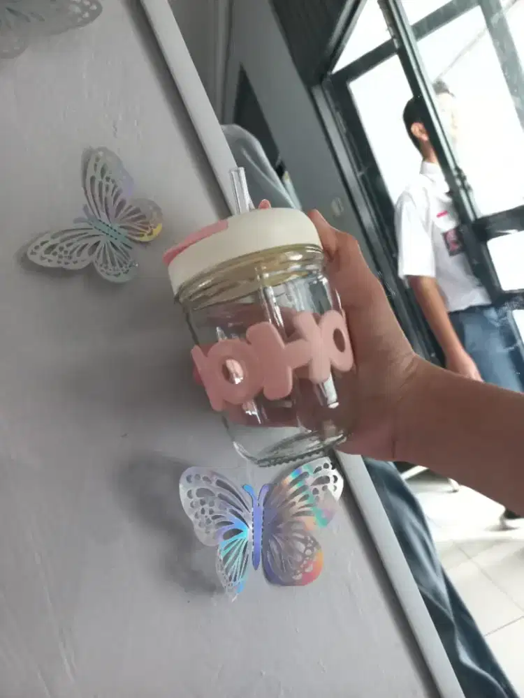 Cup Lucu [ Glass Cup Pink ] - HSC 2025