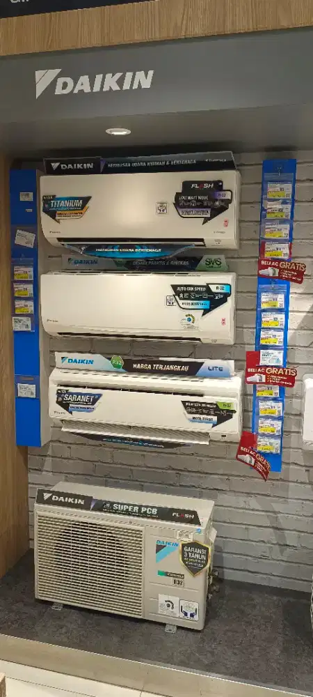 (NEW) DAIKIN AC SPLIT 1/2PK STANDAR (KREDIT TANPA DP)